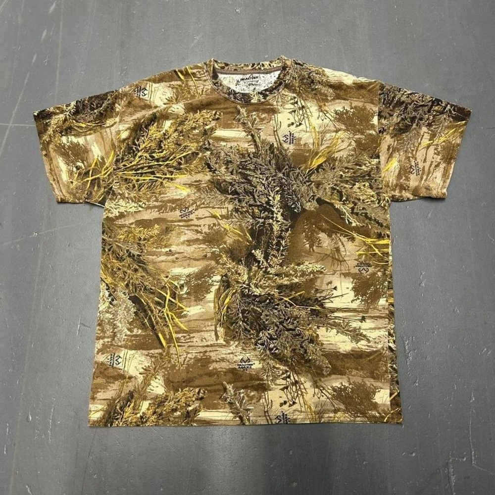 Vintage realtree camo all over print tee shirt tshirt Size XL